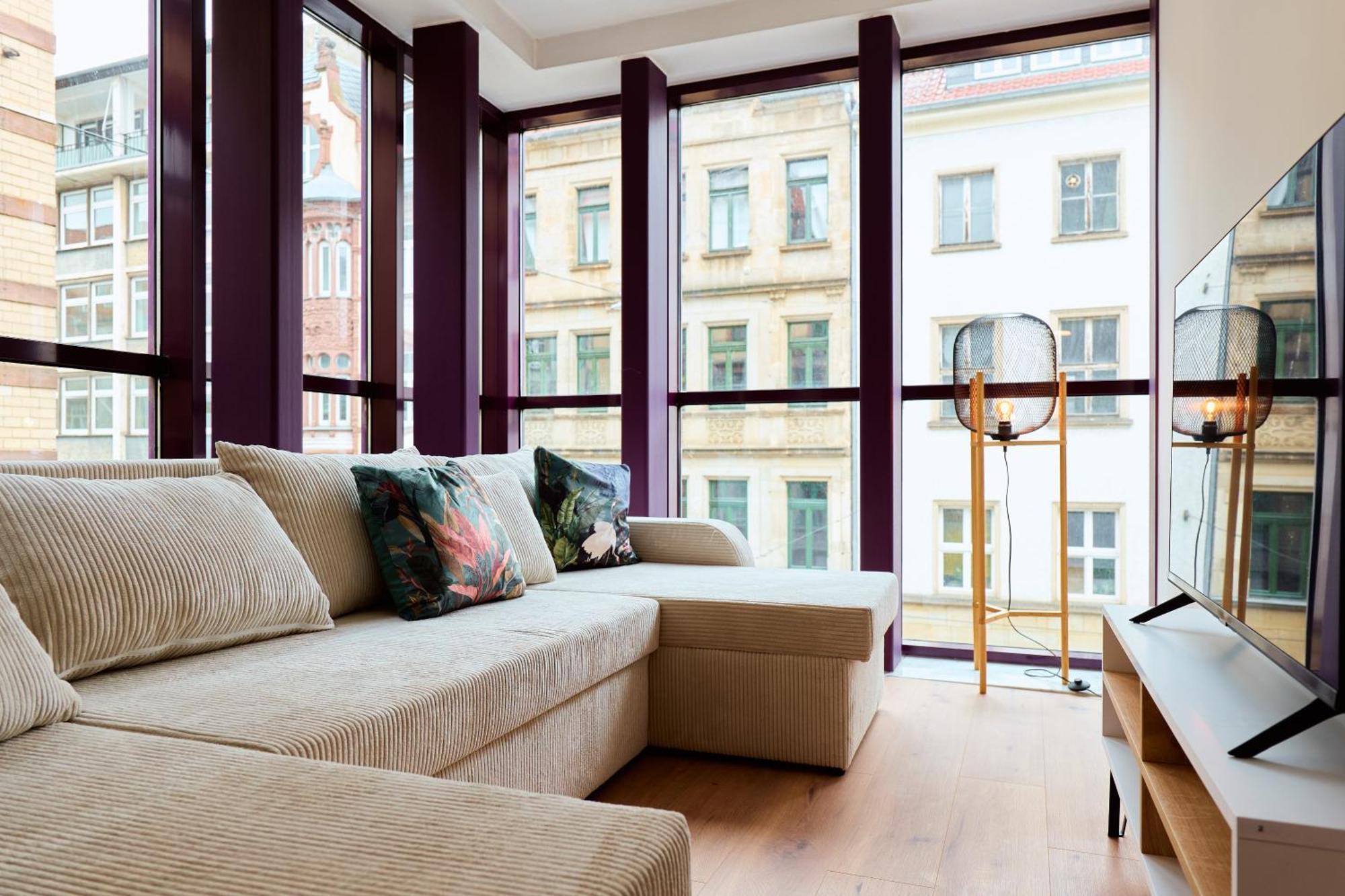 Stylisches Apartment I Fahrstuhl I Bahnhofsnah Erfurt Luaran gambar